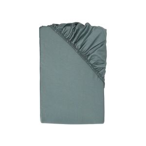 LIVARNO® Napínacia plachta z bavlneného saténu, 90 – 100 x 200 cm (tyrkysová) vyobraziť