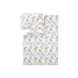 LIVARNO® Posteľná bielizeň zo saténového mikrovlákna, 200 x 220 cm (kvety/biela) vyobraziť