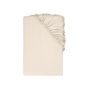 LIVARNO® Napínacia plachta z bavlneného saténu, 180 – 200 x 200 cm (béžová) vyobraziť