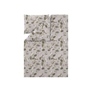 LIVARNO® Posteľná bielizeň zo saténového mikrovlákna, 140 x 200 cm (kvety/béžová) vyobraziť