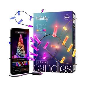 Twinkly TWKC100RGB-G - LED RGB Stmievateľný vianočná reťaz 100xLED 8 m USB Wi-Fi TWKC100RGB-G vyobraziť