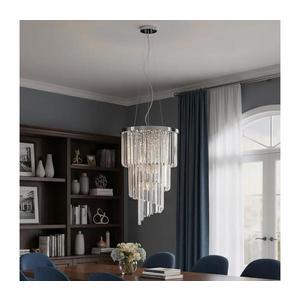 Ideal Lux-Krištáľový luster na lanku CARLTON 8xE14/40W/230V pr. 40cm lesklý chróm 117737 vyobraziť