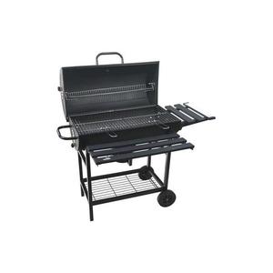 Čierny gril na drevené uhlie 13017 vyobraziť