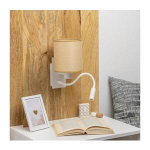 Brilagi - LED Nástenná lampa NUBILA 1xE27/25W/230V +LED/3W biela/svetlohnedá BG1559+BG1584 vyobraziť