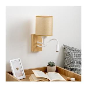 Brilagi - LED Nástenná lampa NUBILA WOOD 1xE27/25W/230V +LED/3W dub/svetlohnedá BG1565+BG1584 vyobraziť