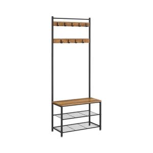 Stojanový vešiak NAVOR hnedý/čierny HSR041B41 vyobraziť