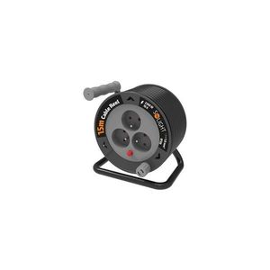 PB24B - Predlžovací kábel na navíjacom bubne, 3 zásuvky, 12 m PB24B vyobraziť