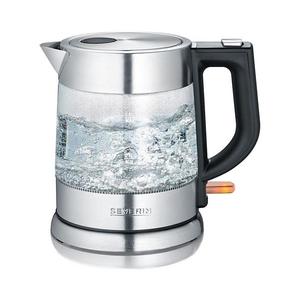 Severin WK 3468 - Rýchlovarná kanvica 1 l 2200W/230V nerezová oceľ/sklo WK 3468 vyobraziť