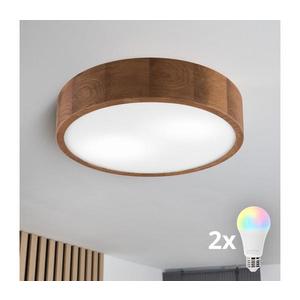 Brilagi - LED RGBW stmievateľné stropné svietidlo CARVALHO 2xE27/15W/230V Wi-Fi dub pr. 37, 5 BG0846+2xAI1798 vyobraziť