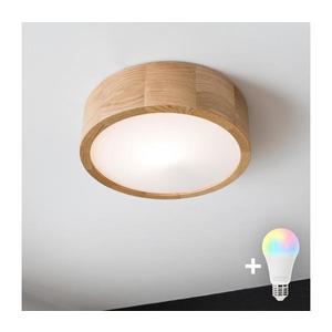 Brilagi - LED RGBW stmievateľné stropné svietidlo CARVALHO 1xE27/15W/230V Wi-Fi dub pr. 27, 5 BG0736+AI1798 vyobraziť