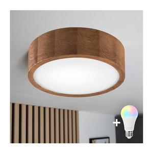 Brilagi - LED RGBW stmievateľné stropné svietidlo CARVALHO 1xE27/15W/230V Wi-Fi dub, priemer 27, 5 cm BG0845+AI1798 vyobraziť