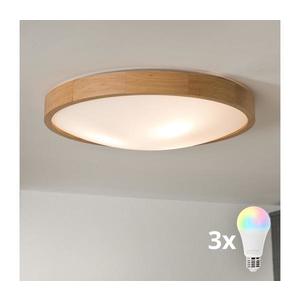 Brilagi-LED RGBW stmievateľné stropné svietidlo CARVALHO SLIM 3xE27/15W/230V Wi-Fi dub pr. 47 BG0743+3xAI1798 vyobraziť