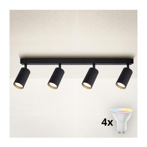 Brilagi - LED RGBW stmievateľné bodové svietidlo SELE MODERN 4xGU10/6, 5W/230V Wi-Fi čierne BG2871+2xAI2296 vyobraziť