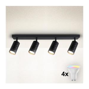 Brilagi - LED RGBW stmievateľné bodové svietidlo SELE DIAMANT 4xGU10/6, 5W/230V Wi-Fi čierne BG2858+2xAI2296 vyobraziť