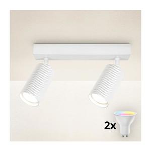 Brilagi - LED RGBW stmievateľné bodové svietidlo SELE MODERN 2xGU10/6, 5W/230V Wi-Fi biela BG2867+AI2296 vyobraziť