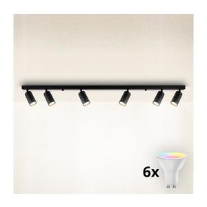Brilagi - LED RGBW stmievateľné bodové svietidlo SELE DIAMANT 6xGU10/6, 5W/230V Wi-Fi čierne BG2861+AI2320 vyobraziť