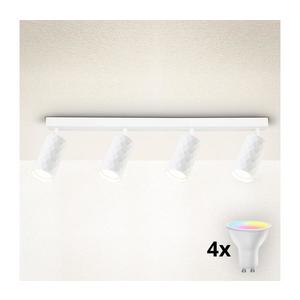 Brilagi - LED RGBW stmievateľné bodové svietidlo SELE DIAMANT 4xGU10/6, 5W/230V Wi-Fi biela BG2859+2xAI2296 vyobraziť