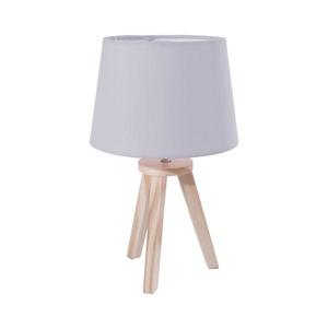 Atmosphera - Stolná lampa TRIPOD 1xE14/40W/230V borovica/sivá 127252B vyobraziť