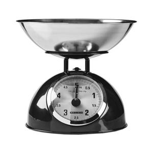 Melissa - Retro kuchynská váha s miskou čierna 16310238 vyobraziť