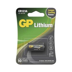 Lítiová batéria CR123A GP LITHIUM 3V/1400 mAh B1501E vyobraziť