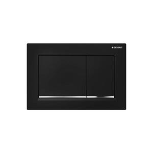 Geberit 115.080.KM.1 - Splachovacie tlačidlo Omega30 21, 2x14, 2 cm čierna / lesklý chróm 115.080.KM.1 vyobraziť