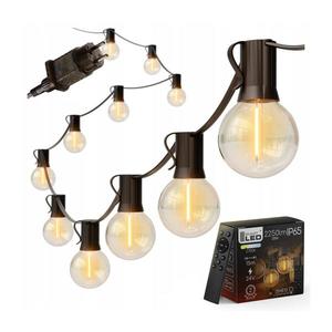 SmartLED LED stmievateľná vonkajšia svetelná reťaz 25xE12/1W/24/230V 17, 5 m IP65 čierna + DO 4453 vyobraziť