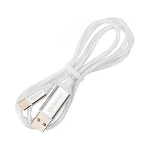 USB kábel USB-A / USB-C konektor s LED podsvietením 18W 1m biela PSCA1LW vyobraziť