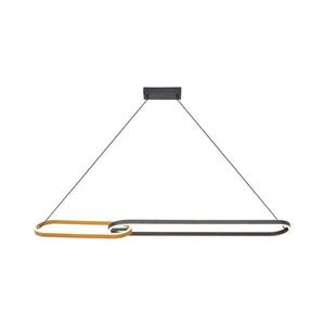 Zuma Line P241145502A - LED luster na lankách RAVON 2xLED/40W/230V čierna/zlatá P241145502A vyobraziť