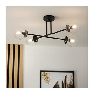 Brilagi - Prisadený luster MALIVA 4xE14/15W/230V čierna/číra LM-4.220/CZARNY/TRANSPARENTNY vyobraziť