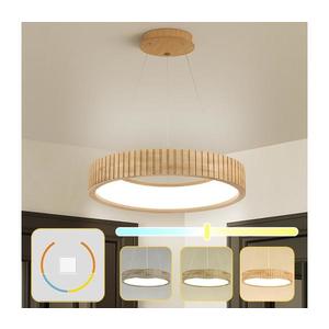Brilagi - Závesné LED svietidlo na lane FALCON WOOD MODERN LED/30W/230V pr. 45 cm drevo BRI527 vyobraziť