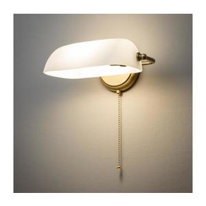 Brilagi - Nástenné svietidlo BANK OFFICE 1xE27/60W/230V mosadz/biela W352-BI/MOS vyobraziť