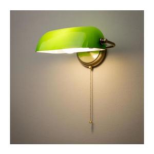 Brilagi - Nástenná lampa BANK OFFICE 1xE27/60W/230V mosadz/zelená W352-ZE/MOS vyobraziť