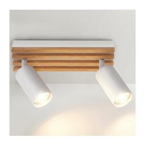 Brilagi - Bodové svietidlo SELE WOOD 2xGU10/30W/230V biela/drevo WO-OEM-25CF-B02-WHT vyobraziť