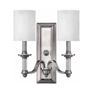 Elstead Hinkley HK-SUSSEX2 - Nástenné svietidlo SUSSEX 2xE14/40W/230V matný chróm HK-SUSSEX2 vyobraziť