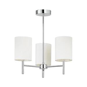 Endon 56642 - Luster na tyči BRIO 3xE14/40W/230V lesklý chróm/biela 56642 vyobraziť