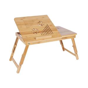 Polohovateľný stolík na počítač do postele LAT hnedý LLD002 vyobraziť