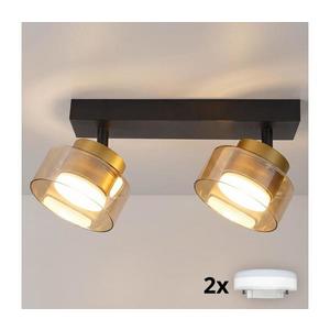 Brilagi - Bodové svietidlo AURA LUX 2xGX53/30W/230V čierna/zlatá WO-OEM-CF-07-GLD vyobraziť