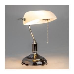 Brilagi - Stolová lampa BANK OFFICE 1xE27/60W/230V čierna/strieborná/biela L352-BI/CRSTR vyobraziť