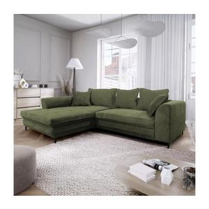 Rozkladacia rohová sedacia súprava v tvare L s úložným priestorom LAGOA, ľavé prevedenie, zelená GUSTO (GENOA) LEFT vyobraziť