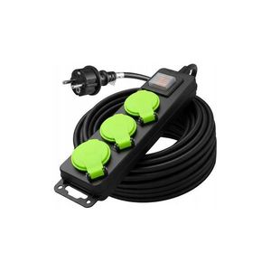 Vayox 3-zásuvkový predlžovací kábel s vypínačom, 20 m, IP44 VA0376-20 vyobraziť