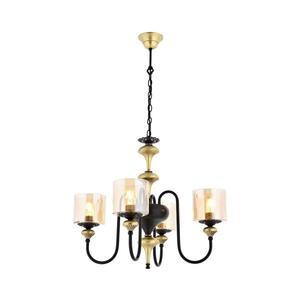 Luster na reťazi BUSAN 4xE27/40W/230V zlatý 301AUR1126 vyobraziť