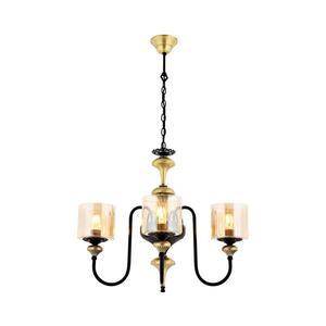 Závesný luster na reťazi BUSAN 3xE27/40W/230V zlatý 301AUR1156 vyobraziť