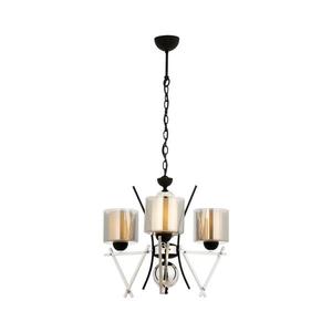 Luster na reťazi VARANA 3xE27/40W/230V čierna/lesklý chróm 301AUR1228 vyobraziť