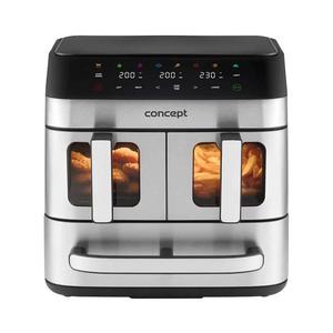 Concept FR9000 - Teplovzdušná fritéza PIZZA TRIO 18, 5 l 2700W/230V nerez/čierna FR9000 vyobraziť