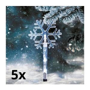 1v281 - SADA 5x LED Vonkajšia vianočná lampa LED/3xAA/studená biela IP44 1v281 vyobraziť