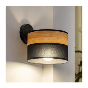 Nástenné svietidlo ALBA 1xE27/15W/230V čierna/hnedá KK-2015/1 BK+WOOD+BK vyobraziť