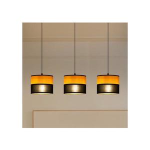 Luster na lanku ALBA 3xE27/15W/230V čierna/hnedá W-L 2015/3 BK+WOOD+BK vyobraziť