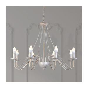 Luster na reťazi MALBO 8xE14/10W/230V biela/zlatá/patina W-2910/8 WT+AB vyobraziť