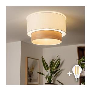 Brilagi - LED prisadené stropné svietidlo CERIA 1xE27/40W/230V pr. 50 cm biela/béžová EG300176+EG781089 vyobraziť