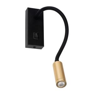 32519 - LED flexibilná lampička TONIL LED/3, 3W/230V čierna/zlatá 32519 vyobraziť